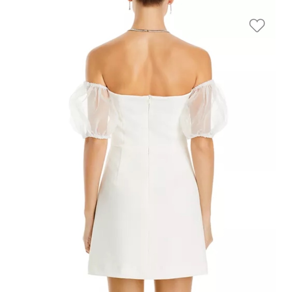 FRENCH CONNECTION
Whisper Puff Sleeve Dress in Summer White NWT